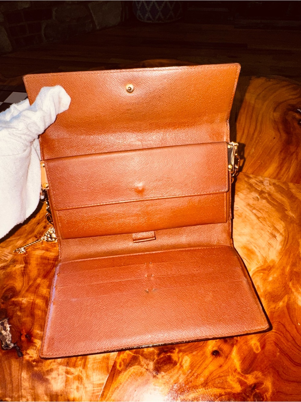Louis Vuitton international trifold wallet vintage converted Crossbody - Picture 8 of 17